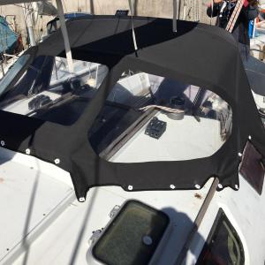 Réalisation d'un taud de cockpit