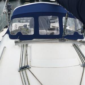 Réalisation d'un taud de cockpit