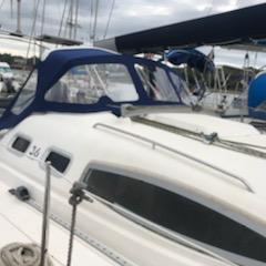 Réalisation d'un taud de cockpit