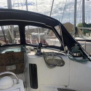 Réalisation d'un taud de cockpit